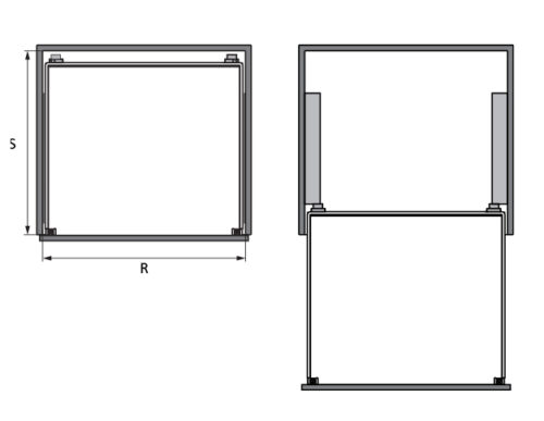 Bộ rổ bát đĩa Cappella Hafele 549.08.005 Inox 304 5 Kích thước của Bộ rổ bát đĩa Cappella Hafele 549.08.005 Inox 304