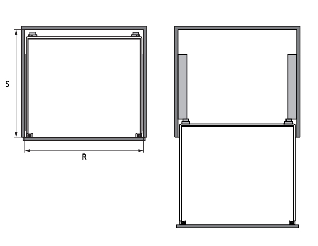 Bộ rổ bát đĩa Cappella Hafele 549.08.005 Inox 304 4 Kích thước của Bộ rổ bát đĩa Cappella Hafele 549.08.005 Inox 304