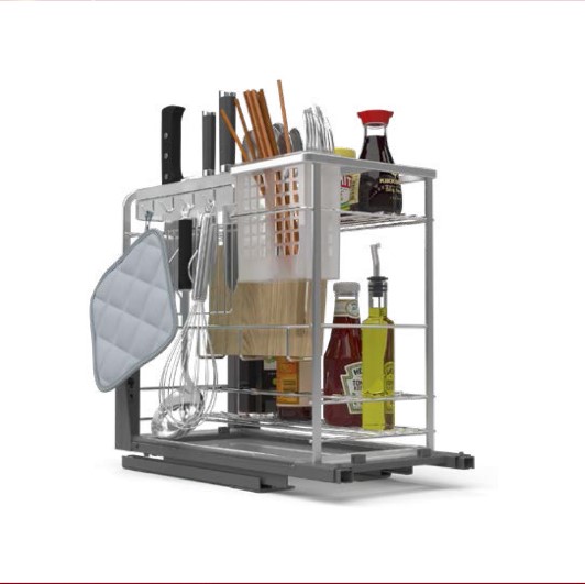 Bộ rổ dao thớt, chai lọ Sonata Hafele 549.20.015 Inox 304 4 Bộ rổ dao thớt, chai lọ Sonata Hafele 549.20.015 Inox 304
