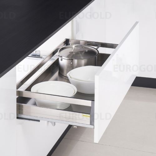 Giá xoong nồi hộp gắn tủ dưới inox 201 Eurogold EUB7570 3 Giá xoong nồi hộp gắn tủ dưới inox 201 Eurogold EU130700