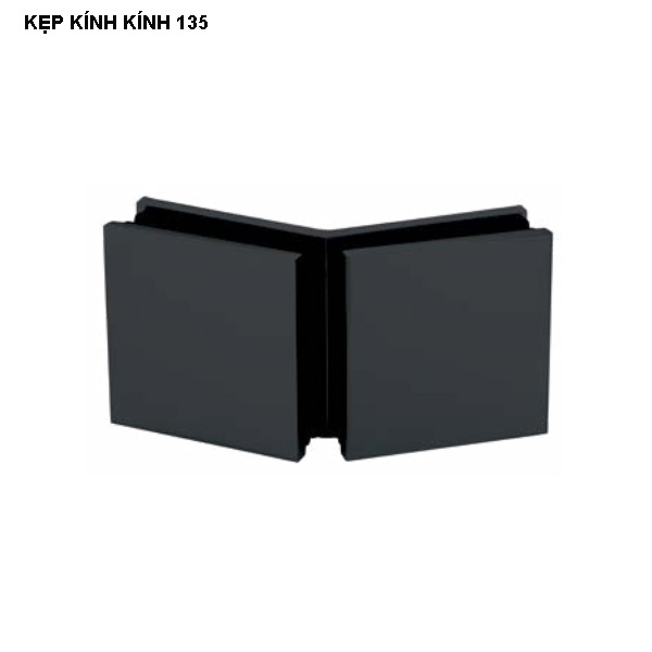 Kẹp kính - kính 135º màu đen Hafele 981.77.915 3 Kẹp kính - kính 135º màu đen Hafele 981.77.915