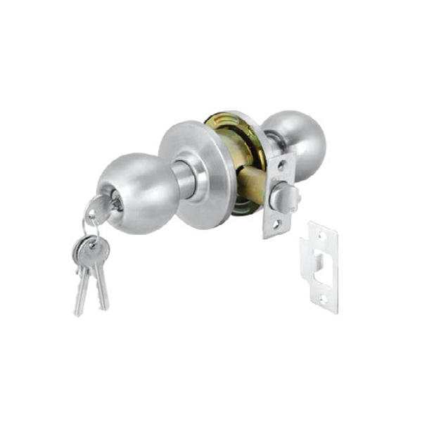 Khóa tay nắm tròn cửa kho loại lớn Hafele 911.64.270 3 Khóa tay nắm tròn cửa kho loại lớn Hafele 911.64.270