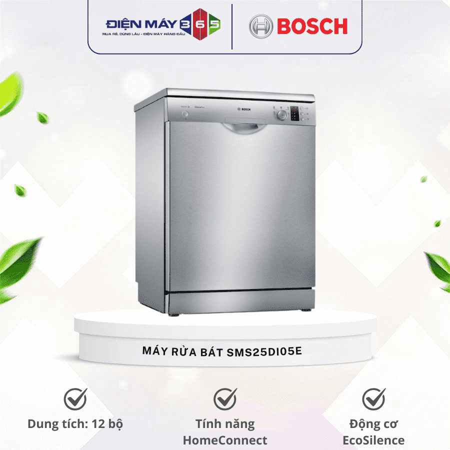 Máy rửa bát độc lập Bosch SMS25DI05E 3 Máy rửa bát độc lập Bosch SMS25DI05E