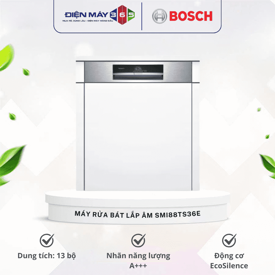 Máy rửa bát lắp âm Bosch SMI88TS36E 3 Máy rửa bát lắp âm Bosch SMI88TS36E