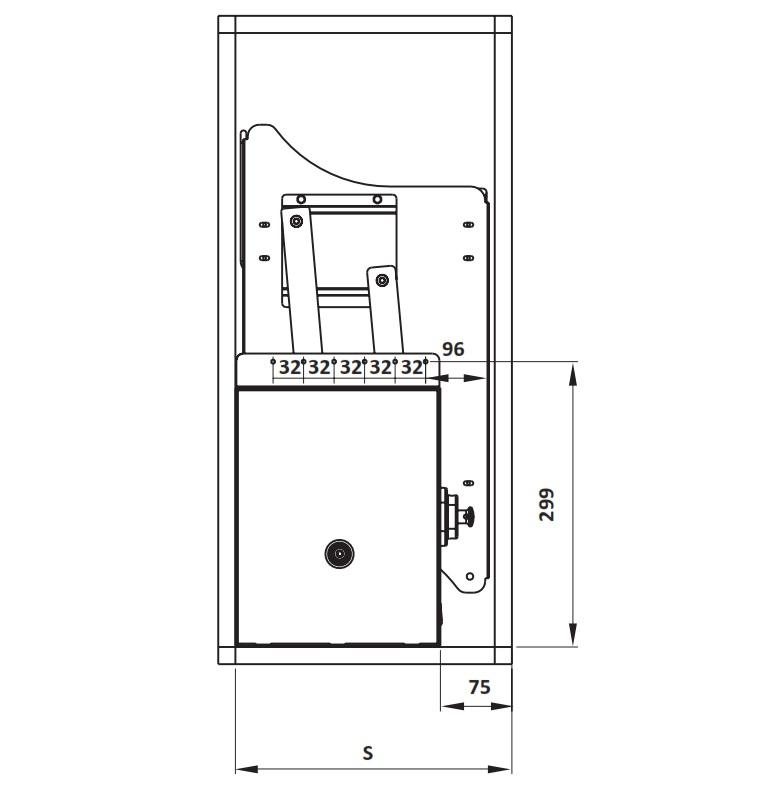 Rổ bát đĩa di động lướt tròn Lento Hafele 504.76.004 Inox 304 4 Kích thước của Rổ bát đĩa di động lướt tròn Lento Hafele 504.76.004 Inox 304