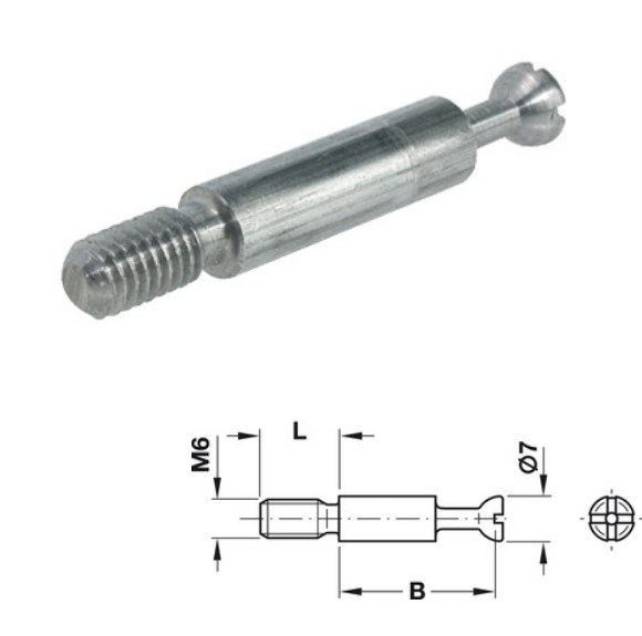 Thân ốc liên kết ván dày 12mm Hafele 262.27.941 3 Thân ốc liên kết ván dày 12mm Hafele 262.27.941