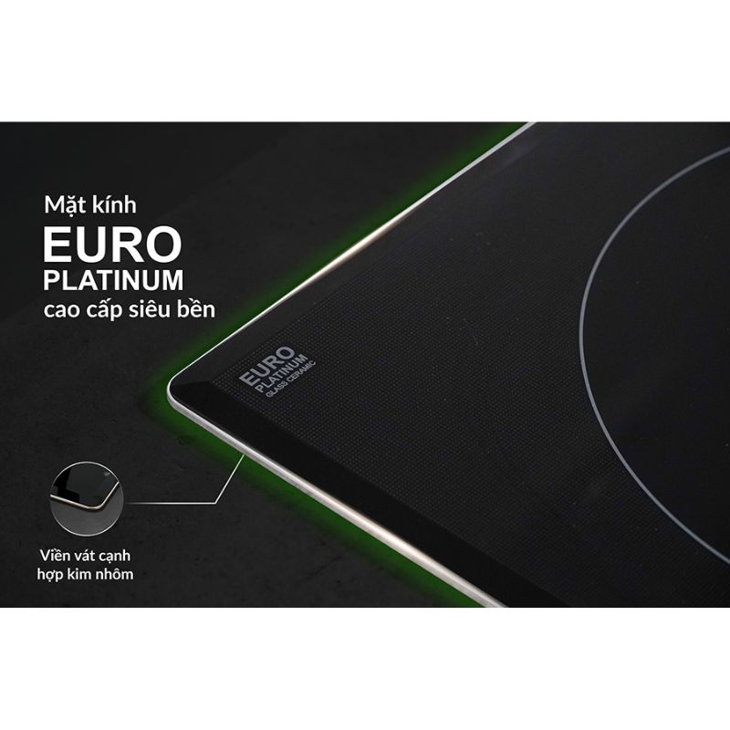 Bếp từ đôi Eurosun EU-TE398Pro lắp âm 6 Mặt kính của Bếp từ Eurosun EU-TE398Pro