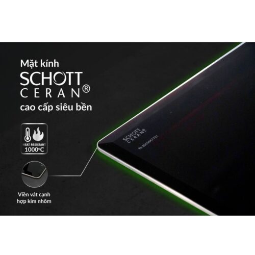 Bếp từ đôi Eurosun EU-T798Pro lắp âm 11 mặt kính Schott ceran của bếp từ Eurosun EU-T798Pro