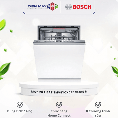 Máy rửa bát âm tủ Bosch SMV8YCX02E serie 8