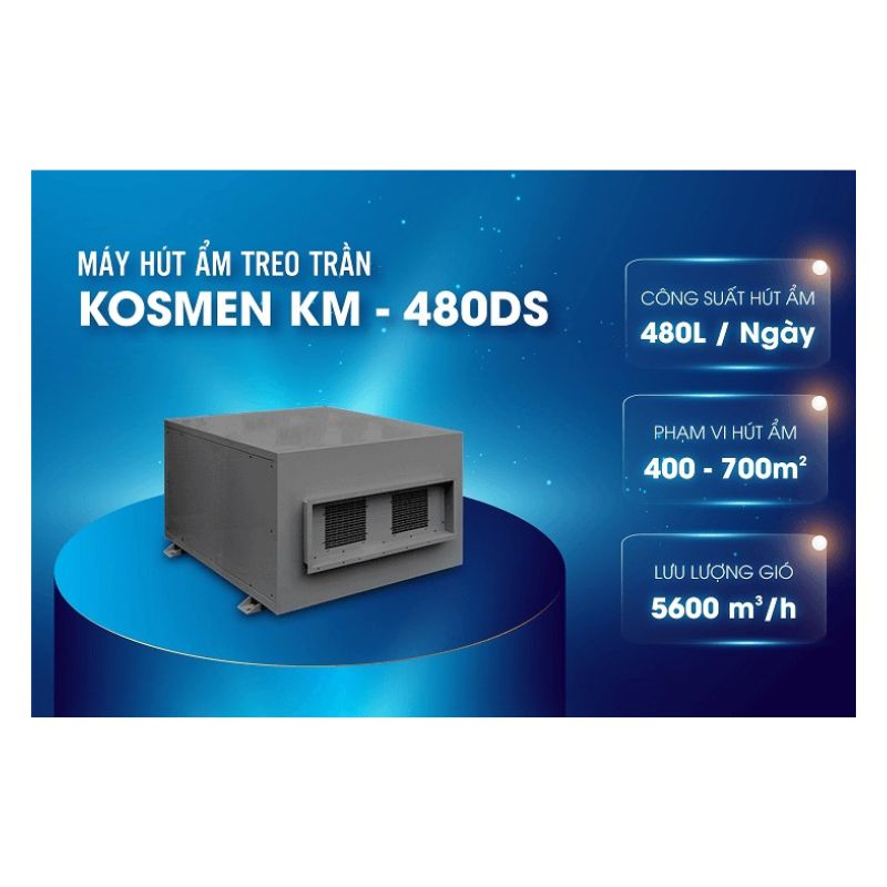Máy hút ẩm treo trần KOSMEN KM-480DS 5 Ảnh máy hút ẩm treo trần Kosmen KM-480DS