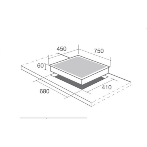 Bếp từ đôi Canzy CZ 907IP-L lắp âm 5 Kich thước bếp từ đôi Canzy CZ 907IP-L lắp âm