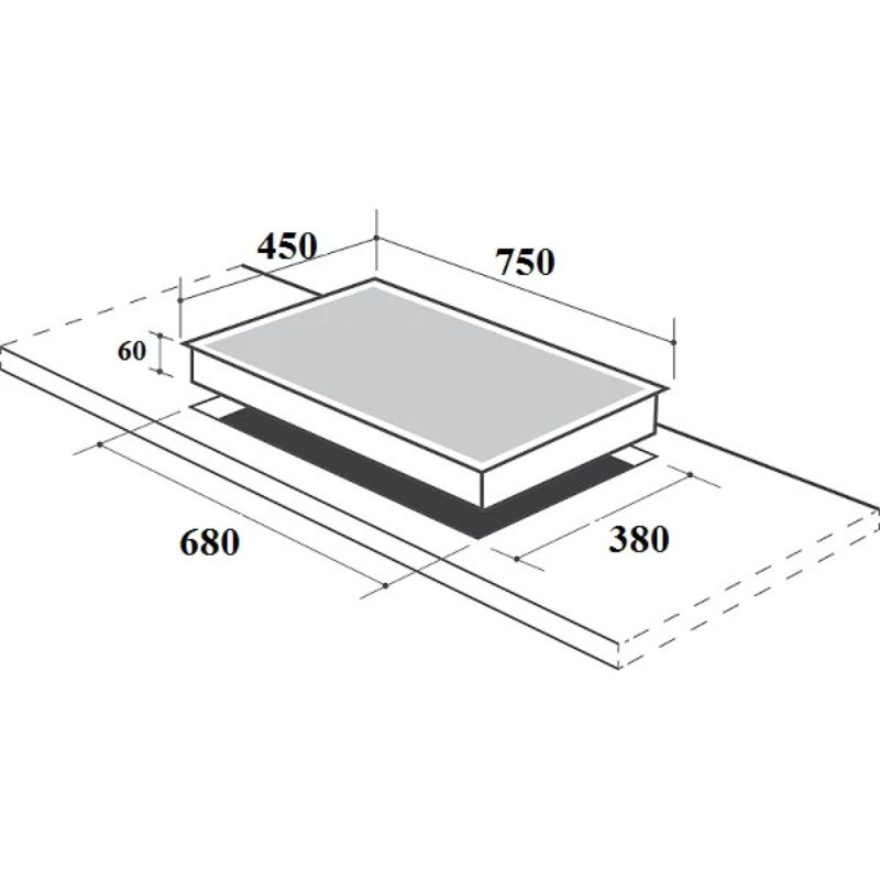 Bếp từ Canzy CZ-52I 4 Kích thước bếp từ Canzy CZ-52I