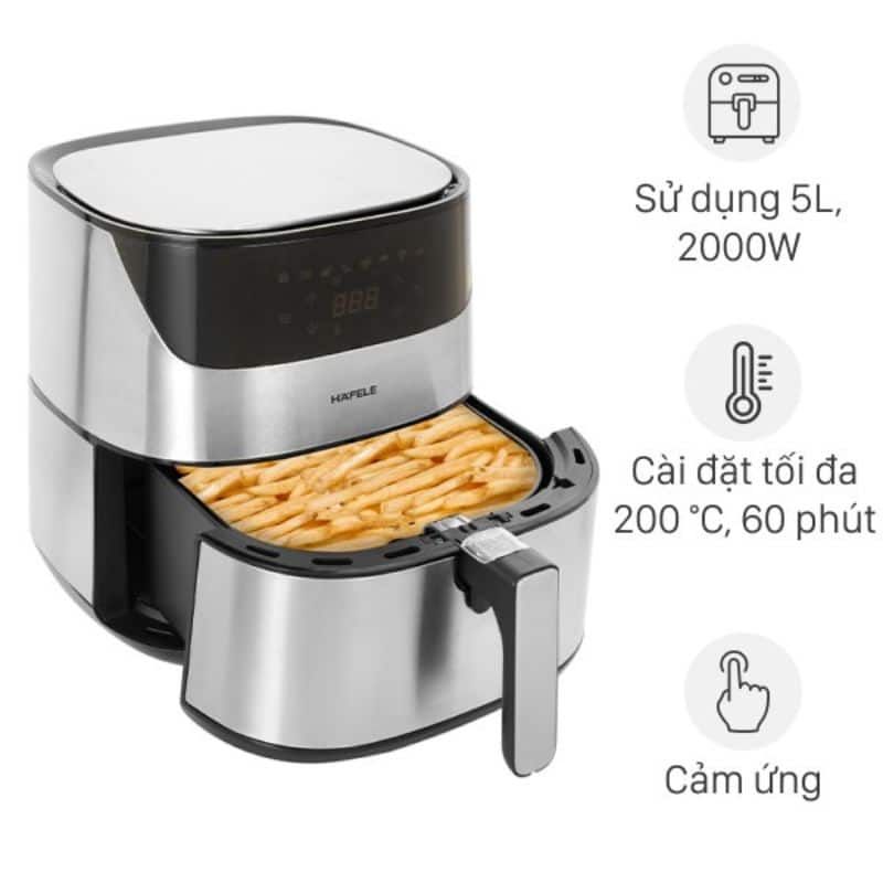 Nồi chiên không dầu 5L Hafele AF-T5A 535.43.712 4 Chức năng nồi chiên không dầu 5L Hafele AF-T5A 535.43.712