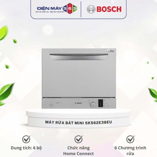 Máy rửa bát mini Bosch SKS62E38EU