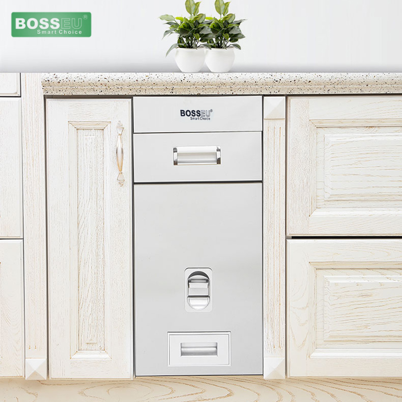 Thùng gạo gương nút nhấn BossEU BS250 Silver 6 Hình ảnh thùng gạo gương nút nhấn BossEU BS250 Silver