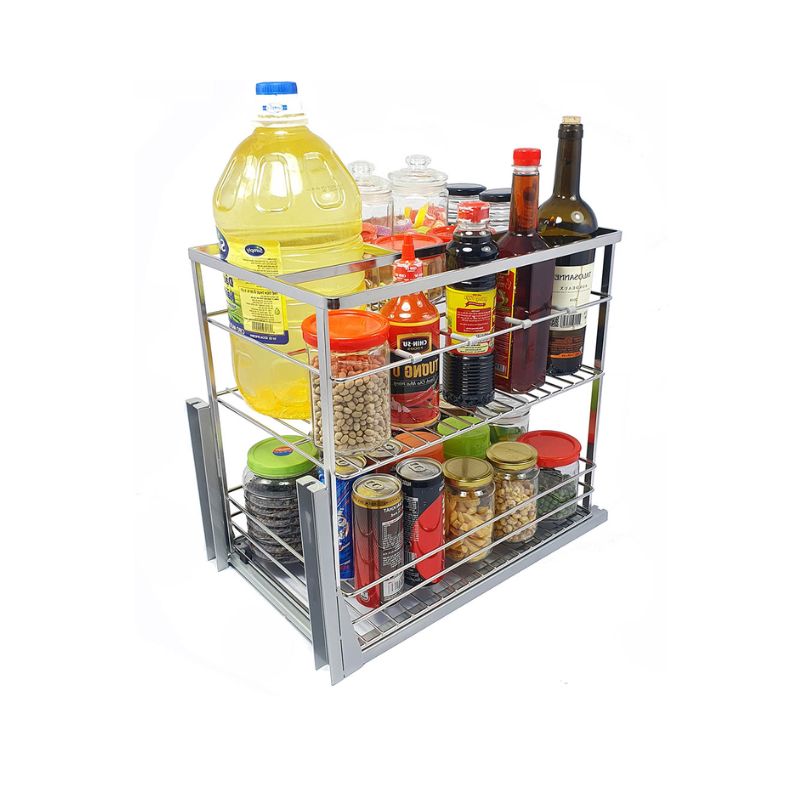 Giá gia vị inox 304 nan dẹt BossEU BS304.135GS 5 Hình ảnh thực tế giá gia vị inox 304 nan dẹt BossEU BS304.135GS