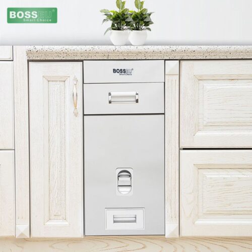 Thùng gạo gương nút nhấn BossEU BS300 Silver 7 Ảnh thực tế thùng gạo gương nút nhấn BossEU BS300 Silver
