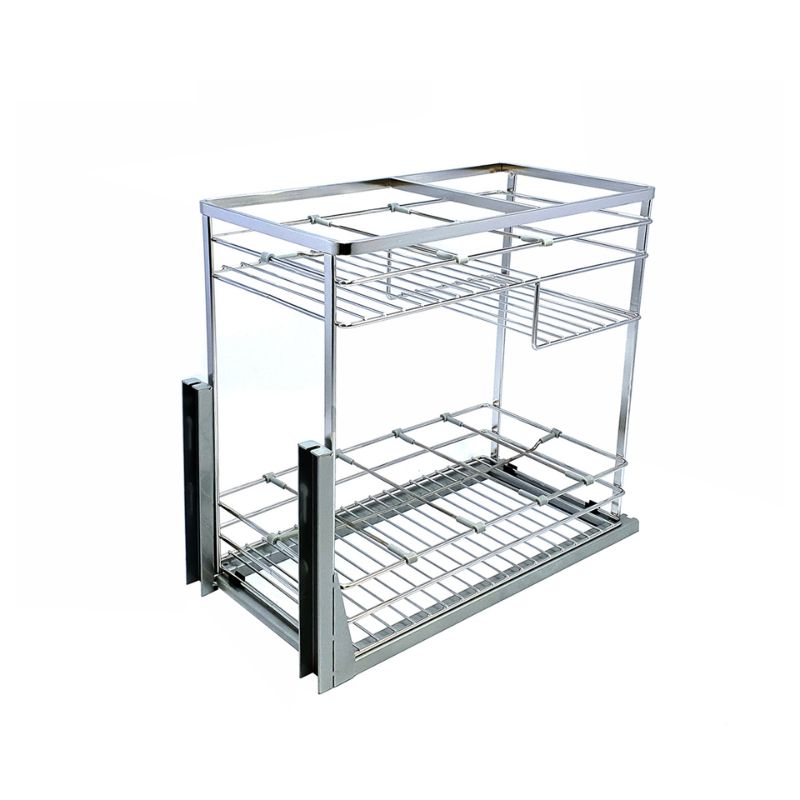 Giá gia vị inox 304 nan dẹt BossEU BS130G 3 Giá gia vị inox 304 nan dẹt BossEU BS130G