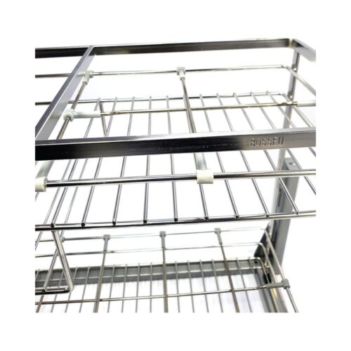 Giá gia vị inox 304 nan dẹt BossEU BS304.130GS 8 Hình ảnh giá gia vị inox 304 nan dẹt BossEU BS304.130GS