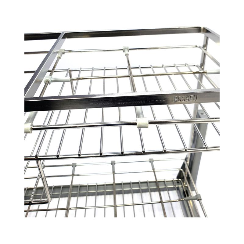 Giá gia vị inox 304 nan dẹt BossEU BS304.130GS 5 Hình ảnh giá gia vị inox 304 nan dẹt BossEU BS304.130GS