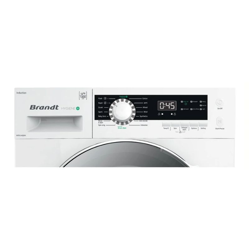 Máy giặt Brandt 12kg WFB124QWA cửa trước 4 Bảng điều khiển máy giặt Brandt 12kg WFB124QWA cửa trước