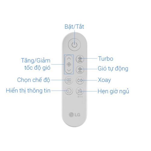 Máy lọc không khí PuriCare AeroTower Hit LG FS15GPBK0.ABAE 10 Điều khiển máy lọc không khí PuriCare AeroTower Hit LG FS15GPBK0.ABAE