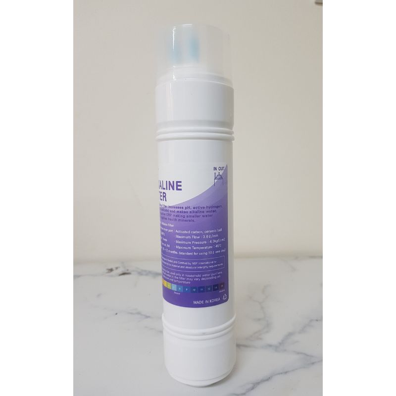 Lõi lọc Alkaline Ionpia 4 Thông số lõi lọc Alkaline Ionpia