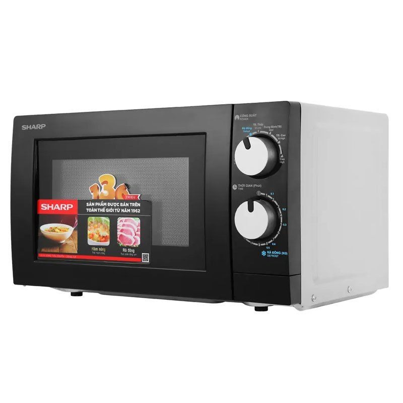 Lò vi sóng mini 20L Sharp R-208VN-WS 4 Ảnh lò vi sóng mini 20L Sharp R-208VN-WS