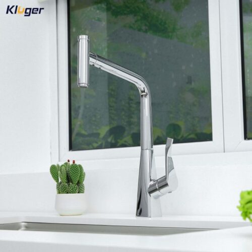Vòi rửa bát nóng lạnh Kluger KLF0016C có dây rút 7 Ảnh vòi rửa bát nóng lạnh Kluger KLF0016C có dây rút