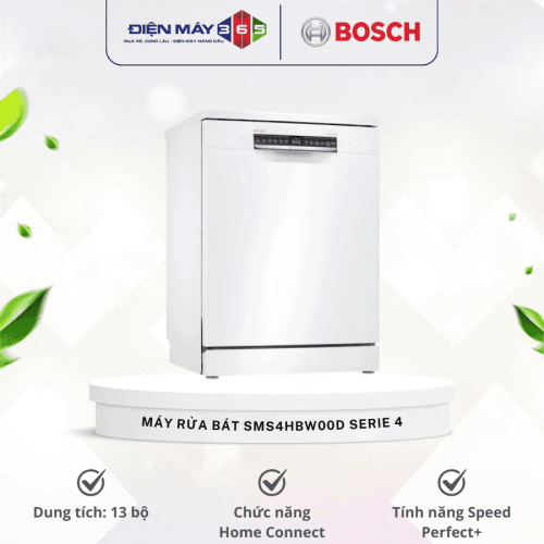 Máy rửa bát độc lập Bosch SMS4HBW00D Serie 4