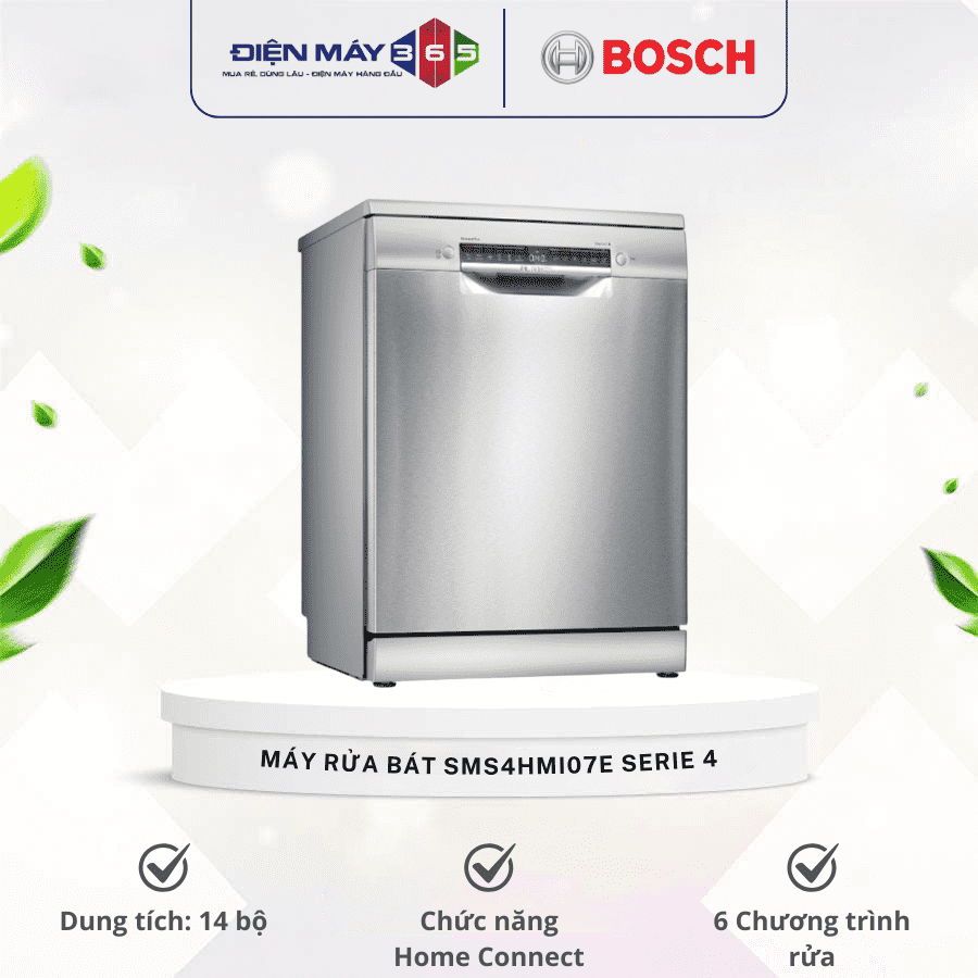 Máy rửa bát độc lập Bosch SMS4HMI07E serie 4 3 Máy rửa bát độc lập Bosch SMS4HMI07E serie 4