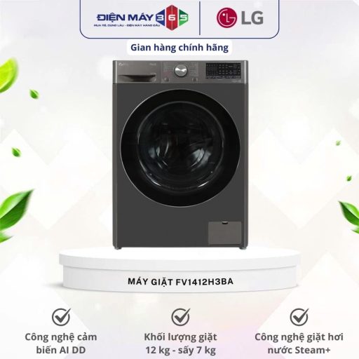 Máy Giặt Sấy LG Inverter giặt 12 - sấy 7 Kg FV1412H3BA 10 FV1412H3BA