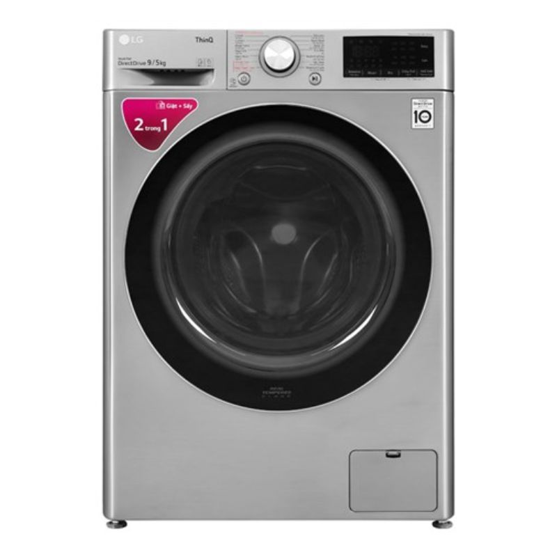Máy giặt sấy LG giặt 9 kg – sấy 5 kg FV1409G4V 3 Máy giặt sấy LG giặt 9 kg – sấy 5 kg FV1409G4V