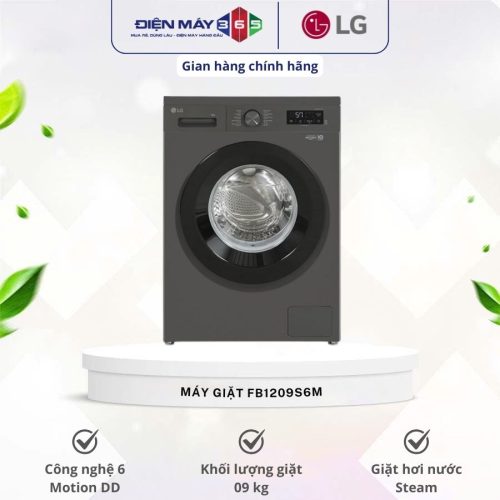 Máy giặt LG Inverter 9 kg FB1209S6M
