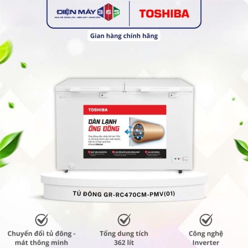 Tủ đông Inverter 362 lít Toshiba GR-RC470CM-PMV(01)