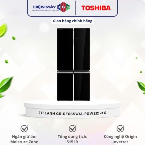 Tủ Lạnh 4 cánh Multi doors Inverter 515 Lít Toshiba GR-RF665WIA-PGV(22)-XK