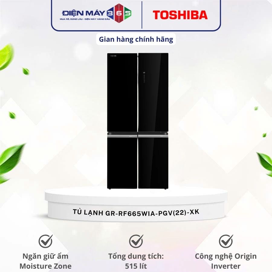 Tủ Lạnh 4 cánh Multi doors Inverter 515 Lít Toshiba GR-RF665WIA-PGV(22)-XK 3 Tủ Lạnh 4 cánh Multi doors Inverter 515 Lít Toshiba GR-RF665WIA-PGV(22)-XK
