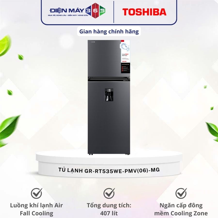 Tủ lạnh Toshiba Inverter 407 lít GR-RT535WE-PMV(06)-MG 3 Tủ lạnh Toshiba Inverter 407 lít GR-RT535WE-PMV(06)-MG
