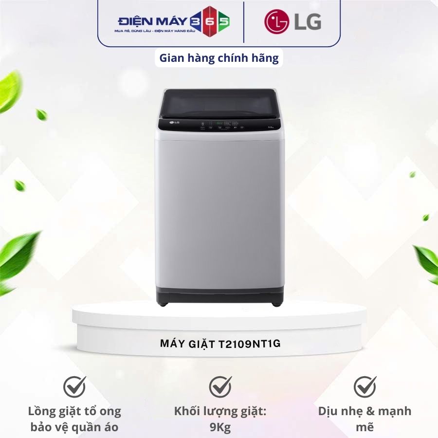 Máy Giặt LG 9 Kg T2109NT1G cửa trên 3 Máy Giặt LG 9 Kg T2109NT1G cửa trên