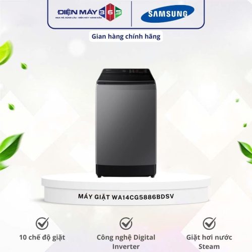 Máy giặt Samsung Inverter 14 kg WA14CG5886BDSV