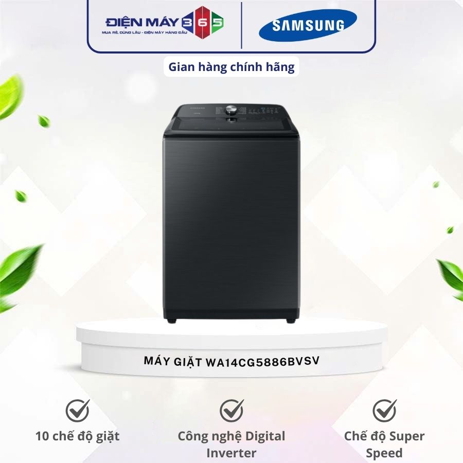Máy Giặt Samsung Inverter 14 kg WA14CG5886BVSV cửa trên 3 Máy Giặt Samsung Inverter 14 kg WA14CG5886BVSV cửa trên
