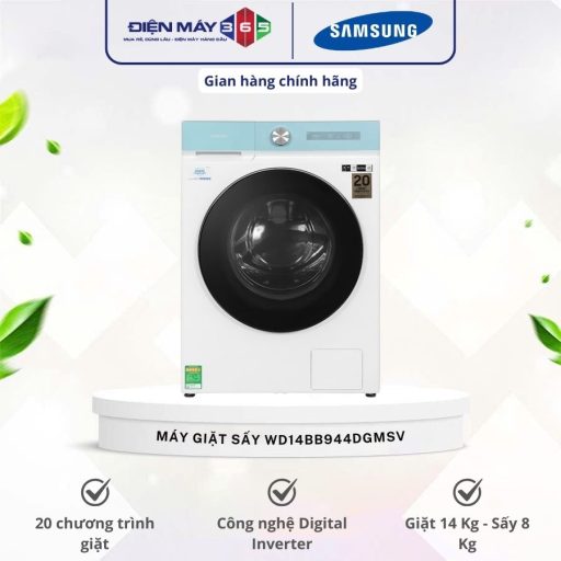 Máy Giặt Sấy Samsung Inverter Giặt 14 Kg - Sấy 8 Kg WD14BB944DGMSV 12 WD14BB944DGMSV