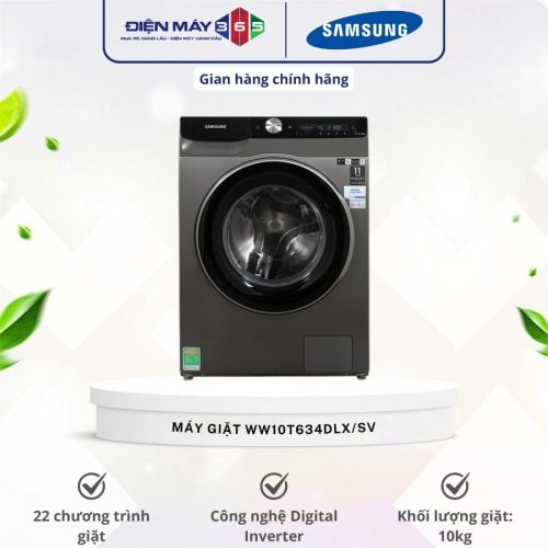 Máy giặt Samsung AI Inverter 10kg WW10T634DLX/SV