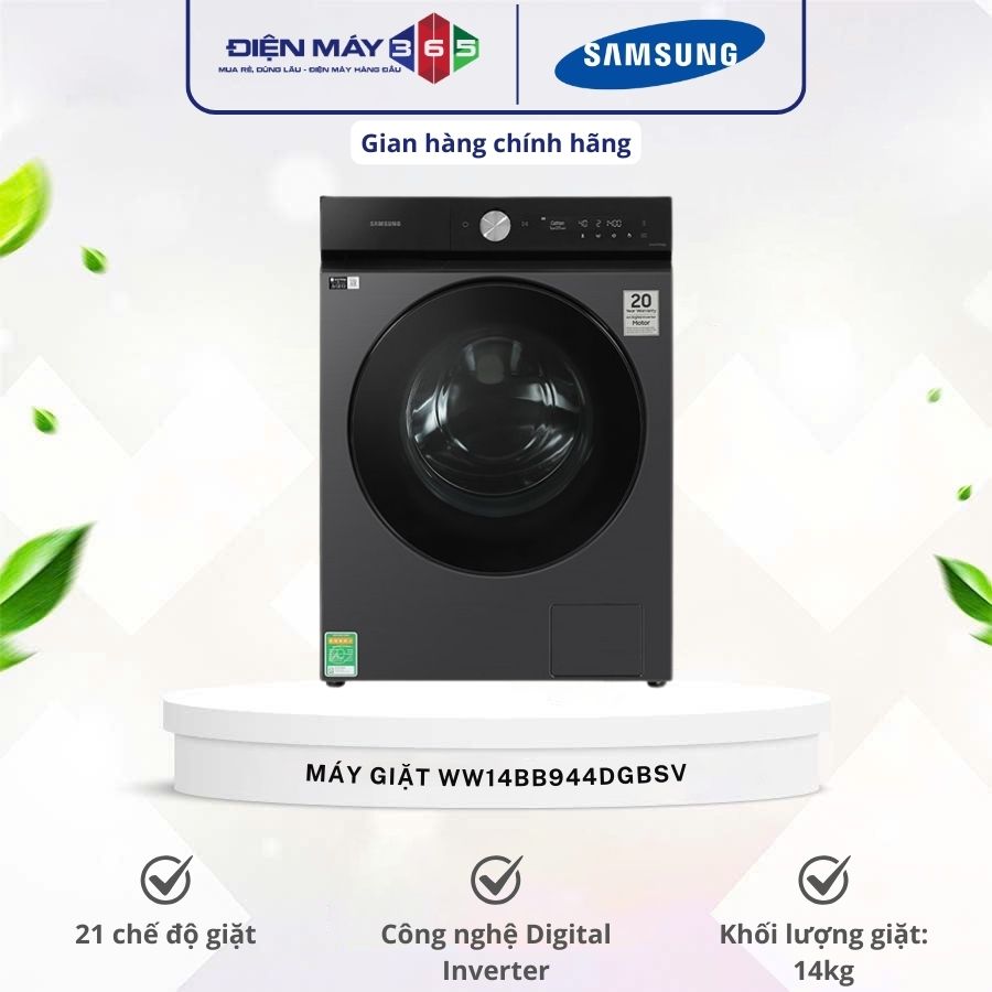 Máy Giặt Samsung Bespoke AI Inverter 14 kg WW14BB944DGBSV cửa trước 3 Máy Giặt Samsung Bespoke AI Inverter 14 kg WW14BB944DGBSV cửa trước