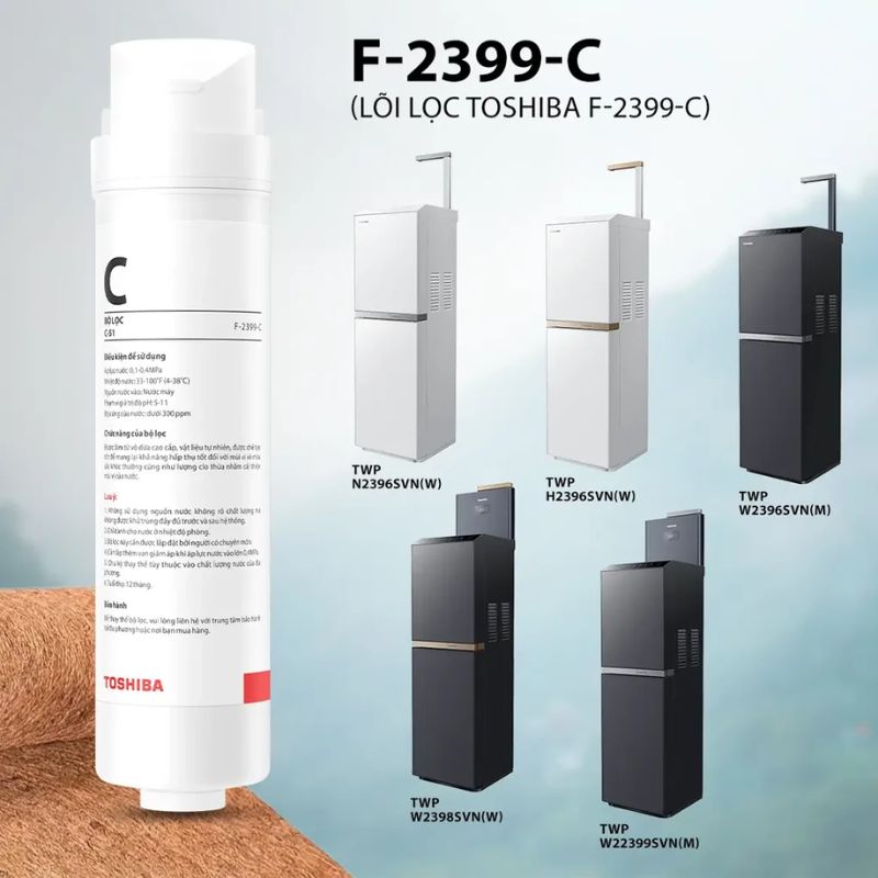 Lõi lọc nước Toshiba F-2399-C 4 Ảnh lõi lọc nước Toshiba F-2399-C