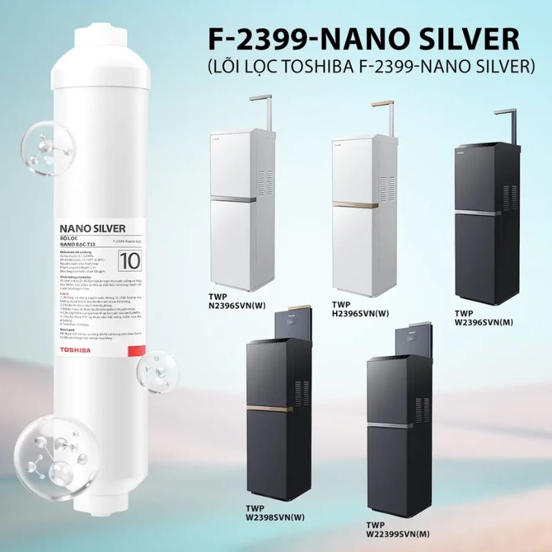 Lõi lọc nước Toshiba F-2399-Nano Silver 3 Ảnh lõi lọc nước Toshiba F-2399-Nano Silver