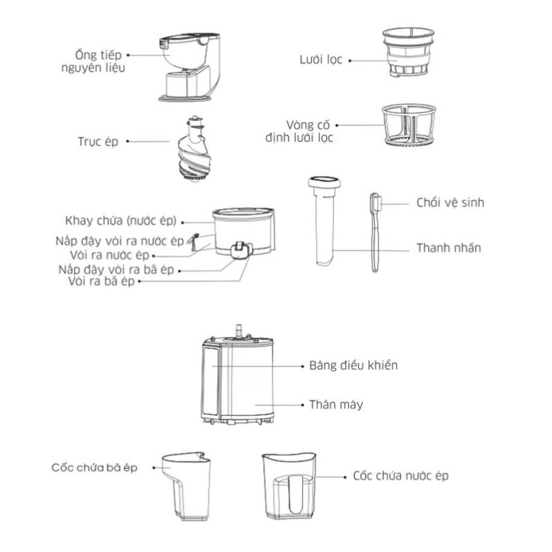 Máy ép chậm Kangaroo KG200SJD2 2 Ảnh máy ép chậm Kangaroo KG200SJD2