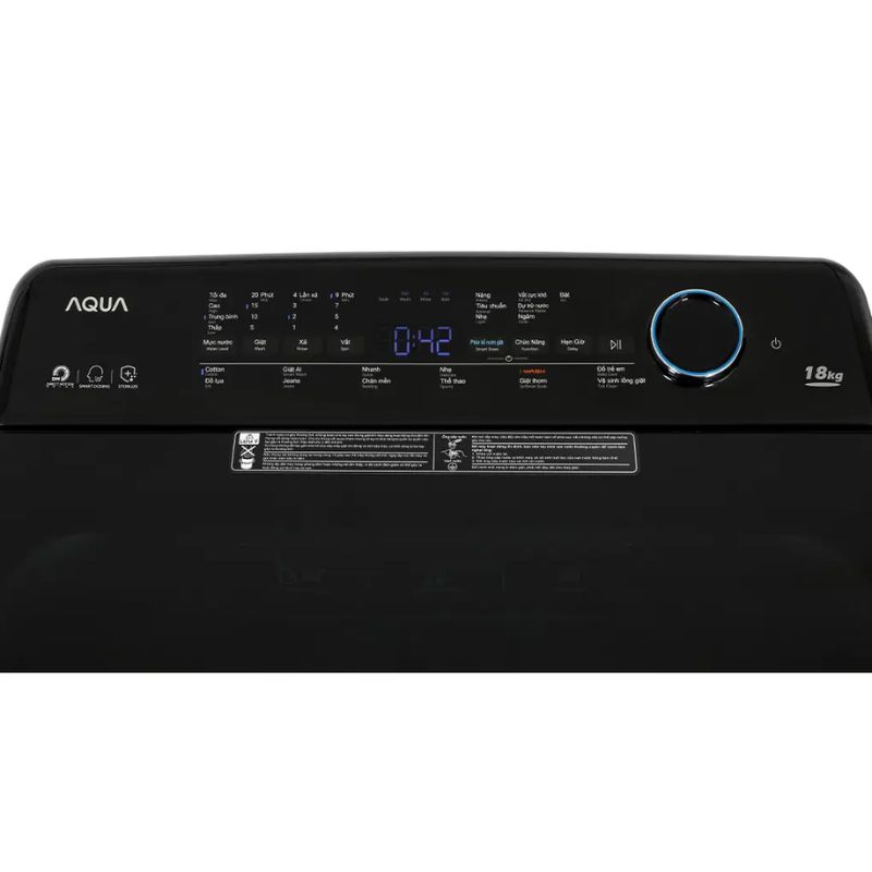 Máy Giặt Aqua Inverter 18 Kg AQW-DR180UHT.PS cửa trên 5 Bảng điều khiển máy Giặt Aqua Inverter 18 Kg AQW-DR180UHT.PS cửa trên