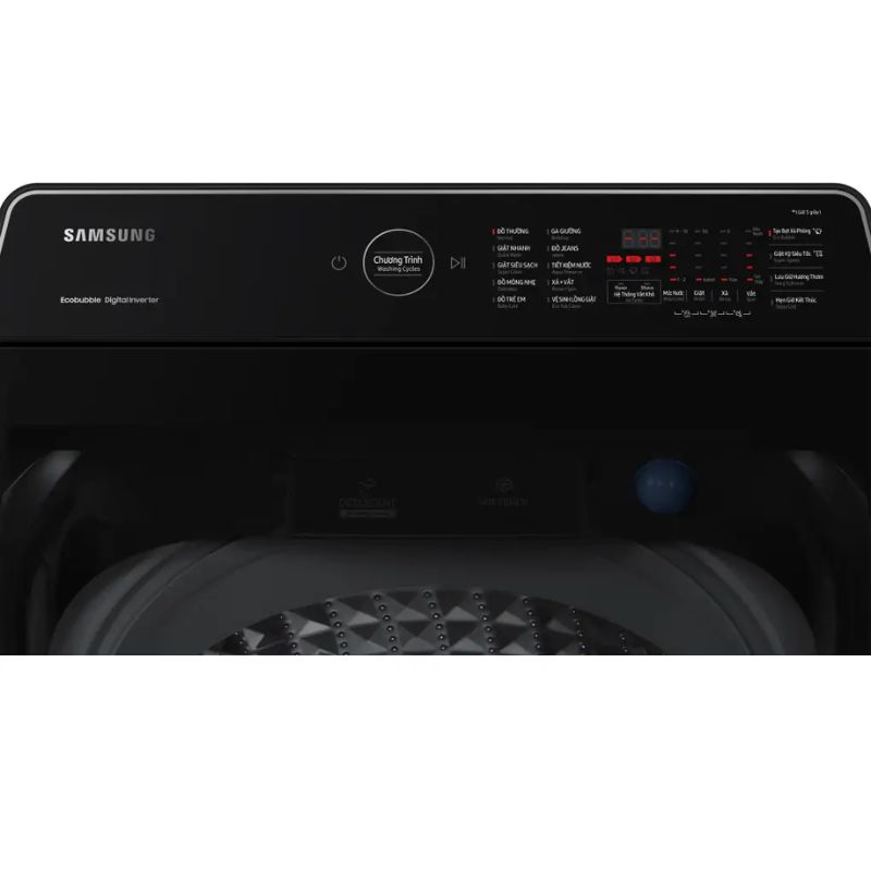 Máy Giặt Samsung Inverter 12 kg WA12CG5745BVSV cửa trên 5 Bảng điều khiển máy Giặt Samsung Inverter 12 kg WA12CG5745BVSV cửa trên