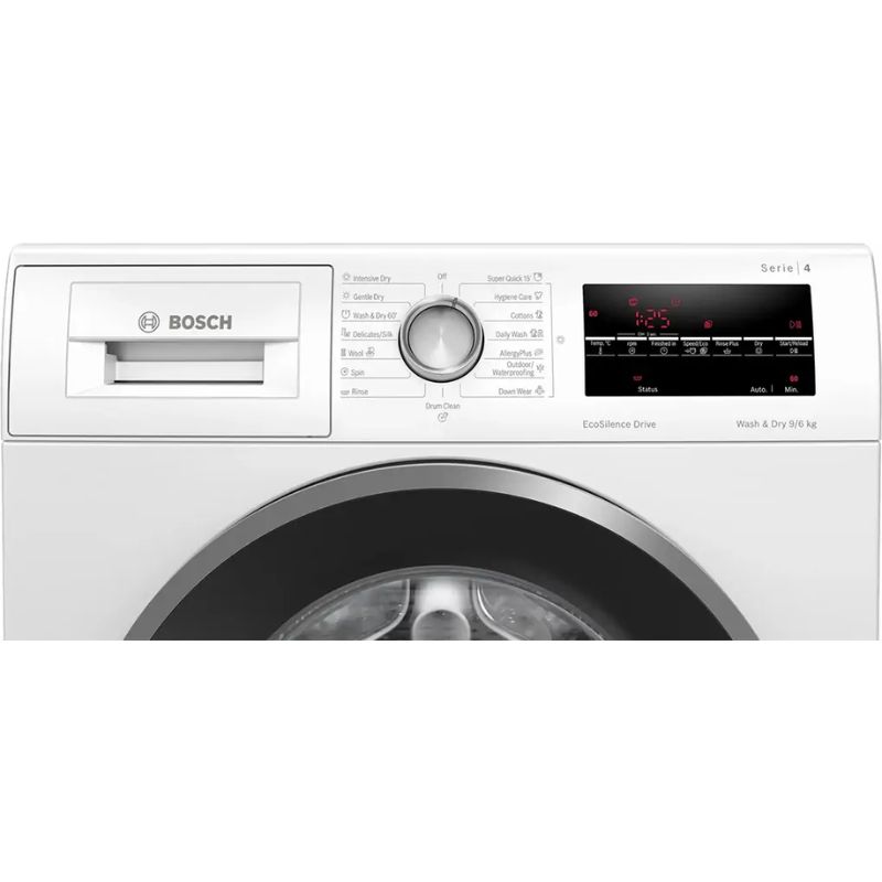 Máy Giặt Sấy Bosch Giặt 9 Kg - Sấy 6 Kg WNA14400SG 4 Bảng điều khiển máy Giặt Sấy Bosch Giặt 9 Kg - Sấy 6 Kg WNA14400SG